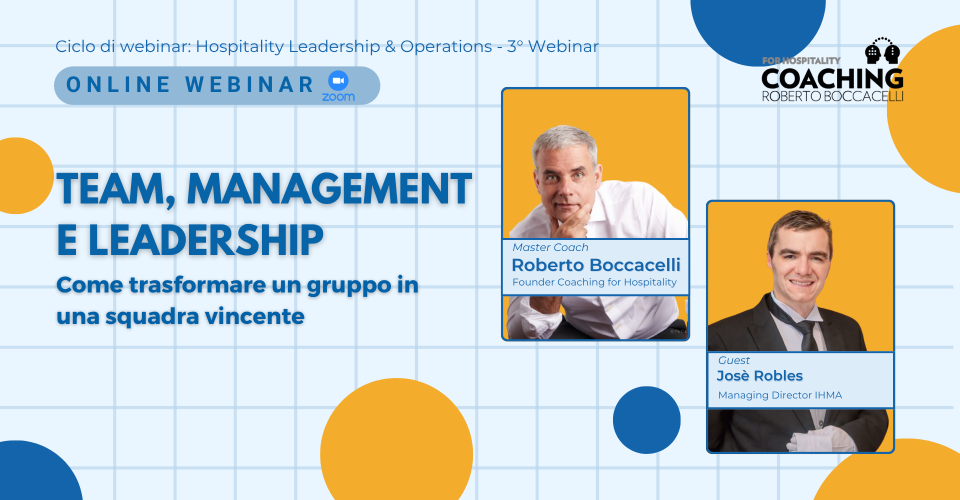 Team, management e leadership come trasformare un gruppo in una squadra vincente - webinar