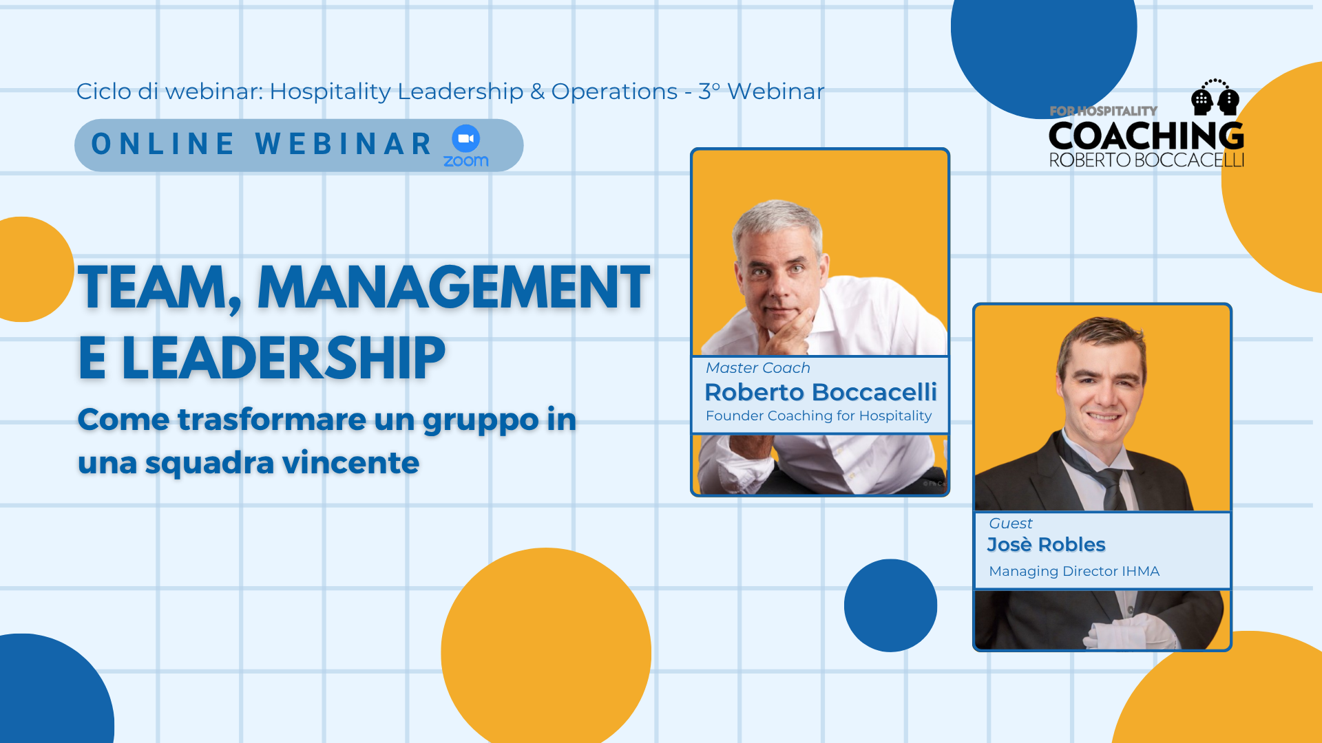 Team, management e leadership come trasformare un gruppo in una squadra vincente - webinar